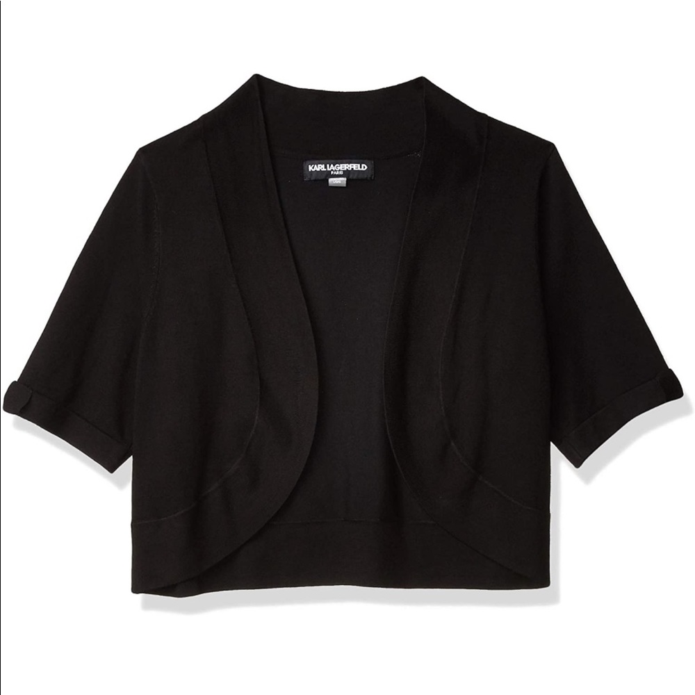 Karl Lagerfeld Paris Womens Bow Tie Cardigan XS .